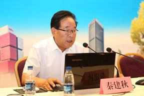 江蘇南通二建集團第九公司總經(jīng)理秦建秋介紹項目模擬股份制