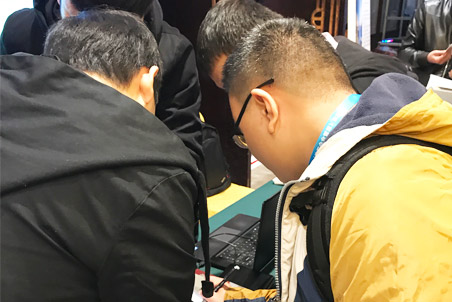 成果展示現場